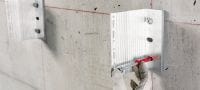 Kotwa plastikowa HRD-HF Wstępnie zmontowana kotwa plastikowa do mocowania w betonie i murze, z wkrętem odpornym na korozję (ocynk ogniowy, łeb sześciokątny) Aplikacje 3