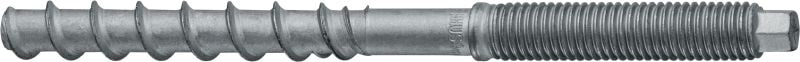 Kotwa wkręcana HUS4-AF Najwytrzymalsza kotwa wkręcana do szybszego mocowania w betonie (wielowarstwowa ochrona przed korozją, łeb z gwintem zewnętrznym M12 – M16)