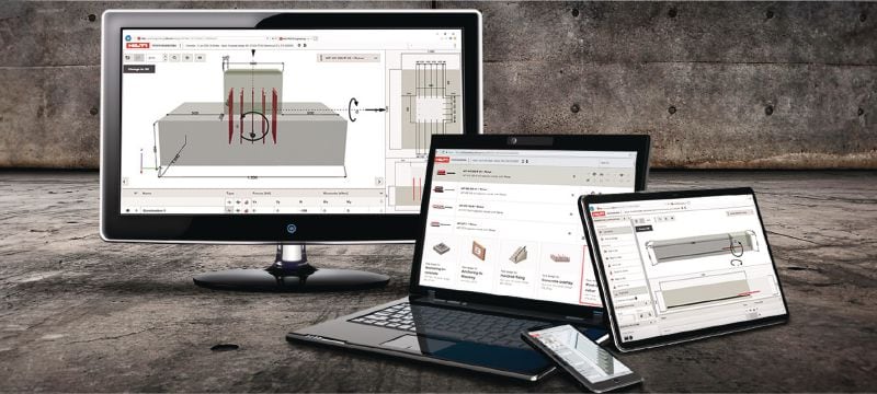 PROFIS Engineering Oprogramowanie do projektowania zakotwień uwzględniające różne metody mocowania Aplikacje 1